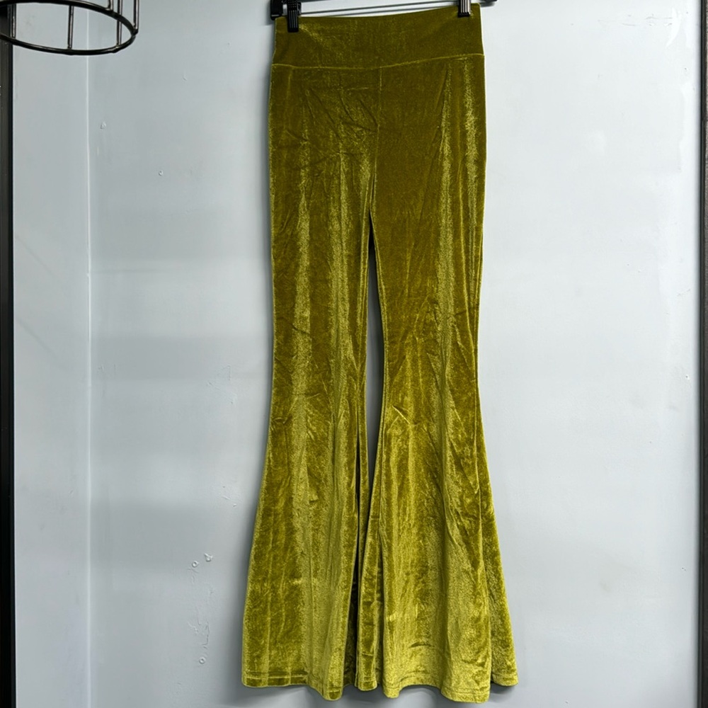 NWOT - Retro Velvet Flare Pants